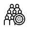 Bacteria Germ And People Vector Thin Line Icon