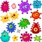 Bacteria and germs set