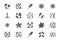 Bacteria, virus, microbe glyph icons. Vector illustration included icon as microorganism, germ, mold, cell, probiotic