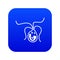 Bacterial cell icon digital blue