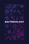 Bacteriology vector Education concept vertical colorful banner or illustration in outline style