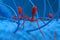 Bacteriophage viruses attack bacteria 3d render illustration closeup