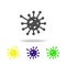 bacterium color icon. Element of virus color icon. Premium quality graphic design color icon. Signs and symbols collection color i