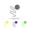 bacterium color icon. Element of virus color icon. Premium quality graphic design color icon. Signs and symbols collection color i