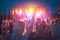 BAD AIBLING, GERMANY: girl in front of a stage on a festival in Mai 2017