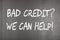 Bad Credit We Can Help