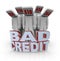Bad Credit Scores - People with Number Heads