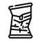bad damaged canned food line icon vector illustration