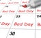 Bad Day Calendar Shows Rough Or Stressful Time