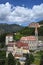 Bad Gastein church and buildings cityscape