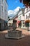 Bad Honnef with fountain in foreground is a idyllic spa town in Germany