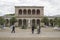 Bad Kissingen, Bad Kissingen District, Lower Franconia, Bavaria, Germany - May 11 2017: Famous Arcade building with arcade passage