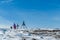 Bad Kleinkirchheim - A girl with a snowboard walking towards the peak