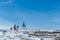 Bad Kleinkirchheim - A girl with a snowboard walking towards the peak