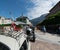 Bad Ragaz, SG / Switzerland - 23 June, 2019: racers and guests enjoy the old timer car exhibition and race competitions at the nin