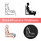 Bad sitting habit icon