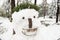 Bad ugly white snowman