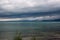 Bad weather on Lake Garda, storm on Lake Garda