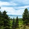 BADACSONYTOMAJ, HUNGARY - JULY 3, 2020: Scenic view of lake Balaton, Hungary