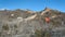 Badaling, panorama of the great Chinese wall built by hand in the mountains, wonder of the world