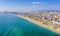 Badalona Spain Coast and Beach. Spain