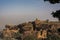 Badami - View of the small hill temple