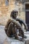 The Badaud statue by Gerard Auliac at the Freedom Square in  Sarlat la Caneda in Dordogne
