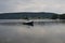 Baddeck, Nova Scotia, Canada: Small boats anchored in Bras dâ€™Or Lake on Cape Breton Island