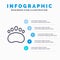 Badge, Education, Logo, Science, Zoology Line icon with 5 steps presentation infographics Background