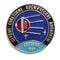 Badge with the inscription in a circle:  First Soviet spacecraft. Below the inscription: Satellite 1957