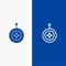 Badge, Star, Medal, Shield, Honor Line and Glyph Solid icon Blue banner Line and Glyph Solid icon Blue banner