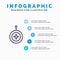 Badge, Star, Medal, Shield, Honor Line icon with 5 steps presentation infographics Background