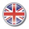 Badge with uk flag, great britain badge