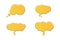 badges with empty space for writing thoughts, bright modern bubbles icon set