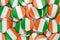 Badges with flag of Ireland, 3D rendering