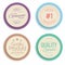 Badges and labels collection. Quality, assurance marks