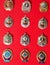 Badges, military school,, collection