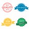 Badges and quality stamp. Labels with best, high quality