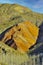 Badland, red lands without vegetation of the Granada Geopark.