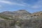 Badland, red lands without vegetation of the Granada Geopark.