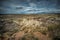 Badlands around Angel Peak located near Bloomfield in New Mexico