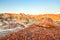 Badlands of Dinosaur Provincial Park in Alberta, Canada