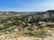 The badlands hills and mountains in Theodore Roosevelt National Park