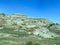 The badlands hills and mountains in Theodore Roosevelt National Park