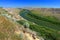 Badlands Landscape along Red Deer River from Orkney Viewpoint, Drumheller, Alberta, Canada