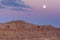Badlands Moonset And Sunrise