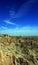 Badlands National Park under cirrus cloudscape in South Dakota USA