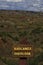 Badlands Overlook sign in Theodore Roosevelt National Park