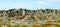 Badlands panoramic landscape