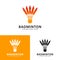 badminton competition logo template design. vector illustration. eps4